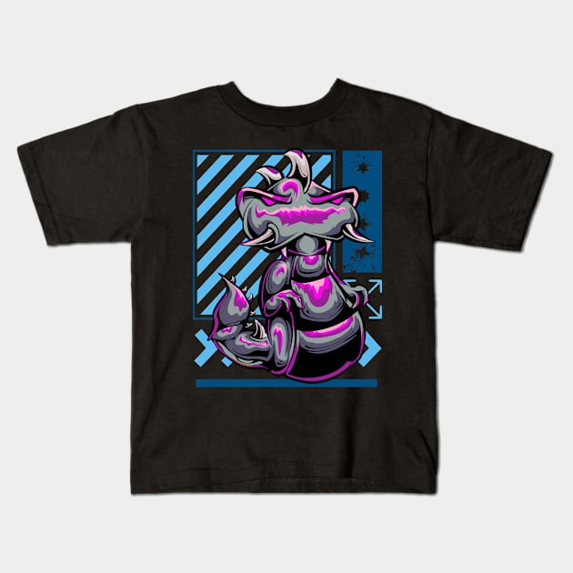 lizard monsters Kids T-Shirt by Ihsanmtsm Illustration